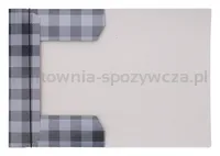 Teczka z gumką OFFICE PRODUCTS, karton/lakier, A4, 320gsm, 3-skrz., mix kolorów w kratę - 14