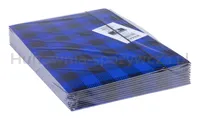 Teczka z gumką OFFICE PRODUCTS, karton/lakier, A4, 320gsm, 3-skrz., mix kolorów w kratę - 11