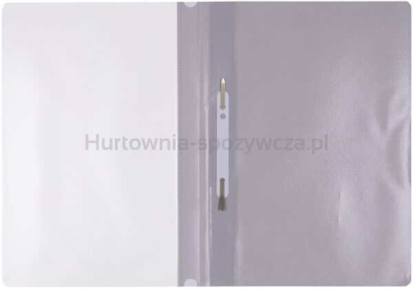 Skoroszyt OFFICE PRODUCTS, PP, A4, miękki, 100/170mikr., szary - 2
