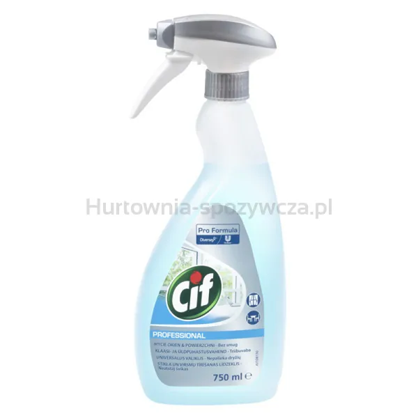 Preparat do mycia szyb CIF Diversey, 750ml