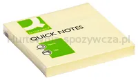 Q-Connect Bloczek samoprzylepny, 76x76mm, 1x100 kart., jasnożółty 