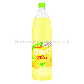Hortex Gazowany Ovoc napój o smaku cytyny butelka pet 1,5l