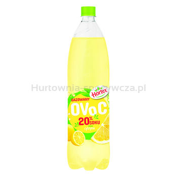 Hortex Gazowany Ovoc napój o smaku cytyny butelka pet 1,5l
