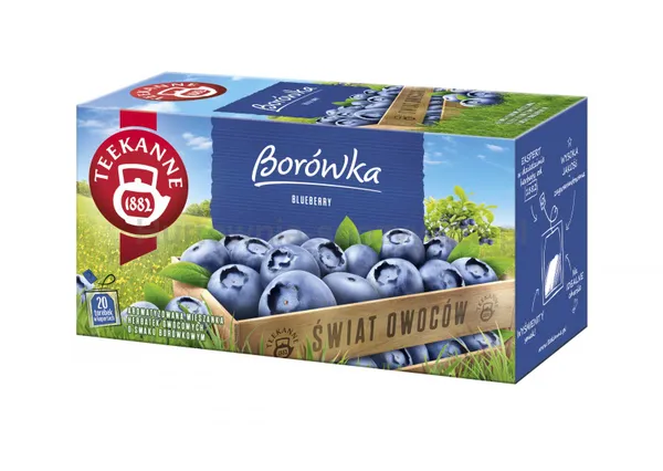 Teekanne Herbata World of Fruits, Borówka, 20 kopert