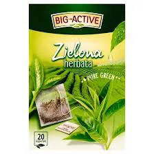 Big-Active Herbata zielona Pure Green 20 Torebek(data przydatności 30.11.2025)