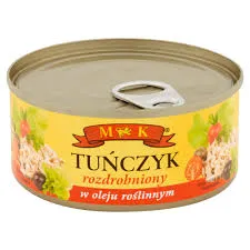 Mk Tuńczyk rozdrobniony w oleju roślinnym 170 g.