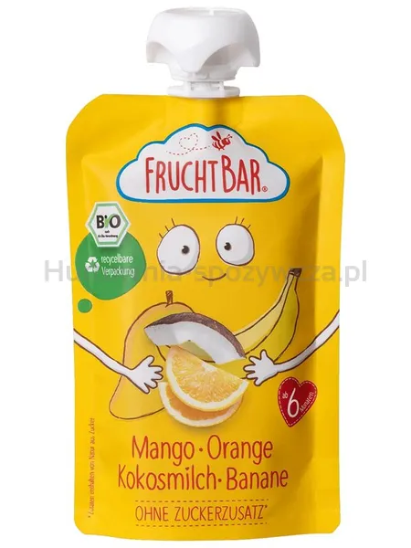 Mus mango, pomarańcz, mleko kokosowe, banan BIO 100 g