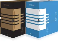 Pudło archiwizacyjne DONAU, karton, A4/155mm, niebieskie - 2