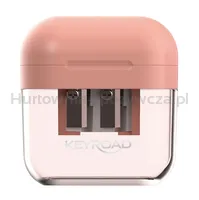Temperówka plastikowa KEYROAD Jelly Gel, podwójna, blister, transparentna - 3