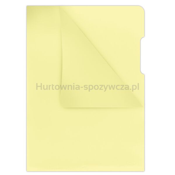 Donau Obwoluta typu L, PP, A4, krystal, 180mikr., żółta 