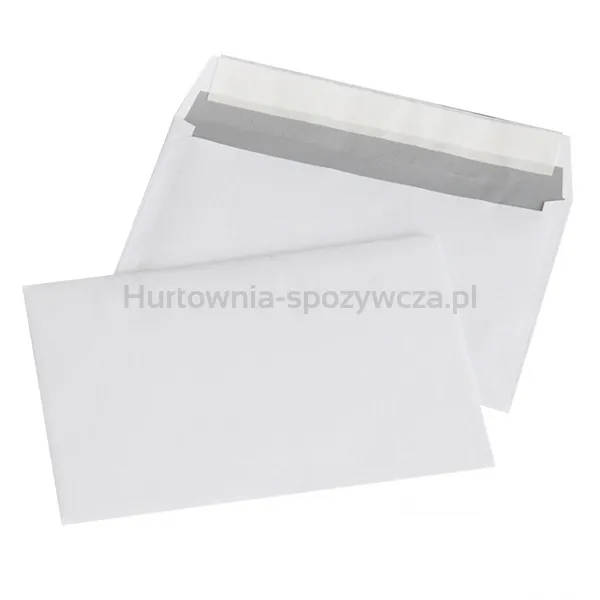 Office Products Koperty Z Taśmą Silikonowąhk, C6, 114X162Mm, 80Gsm, 1000Szt., Białe 