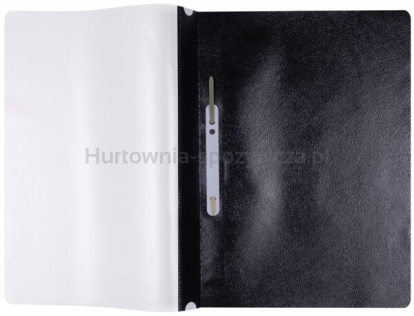Skoroszyt OFFICE PRODUCTS, PP, A4, miękki, 100/170mikr., wpinany, czarny - 2