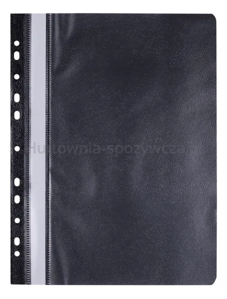 Skoroszyt Office Products, Pp, A4, Miękki, 100/170Mikr., Wpinany, Czarny