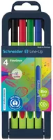 Schneider Zestaw Cienkopisów Line-Up, 0,4mm, 4 szt., pudełko z zawieszką, mix kolorów  - 2