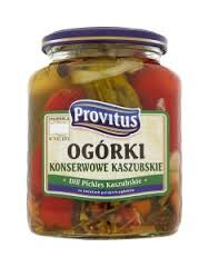 Provitus Ogórki Konserwowe Kaszubskie 640G(data przydatnosci 30.04.2025)