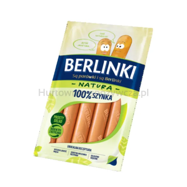 Berlinki Natura 100 % szynka 185 g