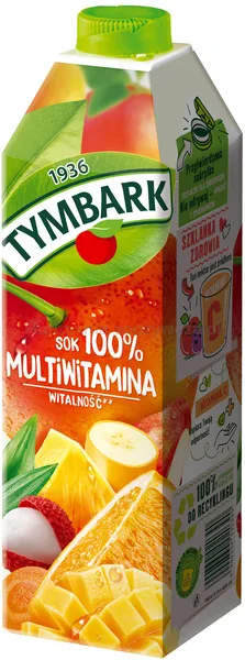 Tymbark Sok 1 l, multiwitamina x 12 sztuk
