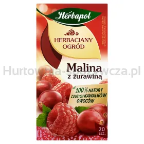 Herbapol Herbaciany Ogród Herbatka Owocowa Malina Z Żurawiną 20 Torebek/54G