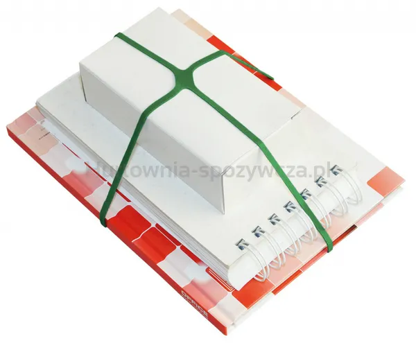 Gumki krzyżowe OFFICE PRODUCTS, średnica 100mm, 1,5x4mm, 60% kauczuku, 1000g, zgrzewka, zielone