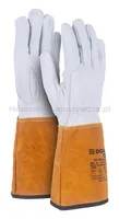 Rękawice spawalnicze DONAU SAFETY DS-KEV WELTIG, kevlar, skóra kozia, rozm. 11/XXL, biało-złote - 7
