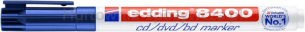 Edding Marker do płyt cd/dvd/bd e-8400 0,5-1mm, niebieski  - 2