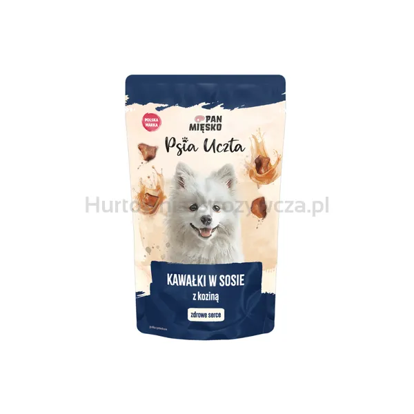 Pan Mięsko Psia Uczta Kawałki W Sosie Z Koziną 150 G