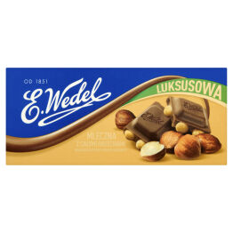 Wedel Czekolada Luksusowa Mleczna Z Całymi Orzechami Laskowymi 100G