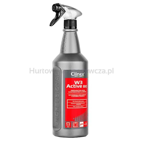 Preparat Clinex W3 Active Bio, Do Mycia Sanitariatów I Łazienek, 1L
