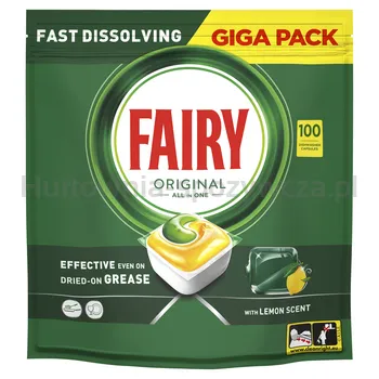 Fairy Kapsułki do zmywarki Original Cytryna All In One, 100 tabletek