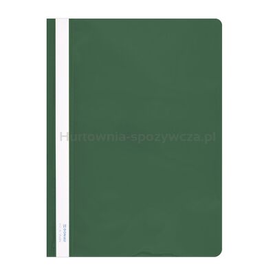 Donau Skoroszyt PVC, A4, twardy, 150/160mikr., zielony 