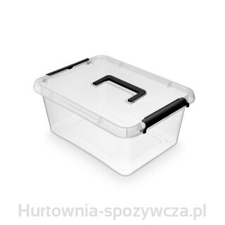 Pojemnik Do Przechowywania Moxom Simple Box, 12,5L, Z Rączką, Transparentny
