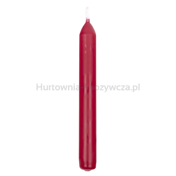 Świeca Stołowa Prosta Donau Home, 20X170 Mm, 10 Szt., Czerwona