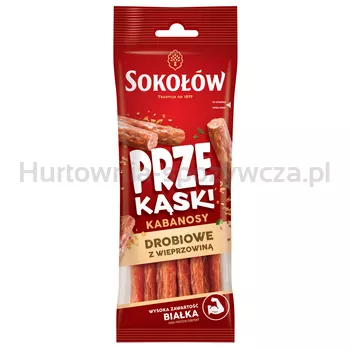 Sokołów Kabanosy drobiowe z wieprzowiną 80 g