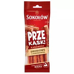Sokołów Kabanosy drobiowe z wieprzowiną 80 g