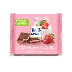 Ritter Sport Czekolada Mleczna Jogurt Truskawka 100G