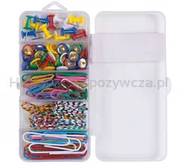 Zestaw biurowy (pinezki i spinacze) OFFICE PRODUCTS, mix 135szt. - 2