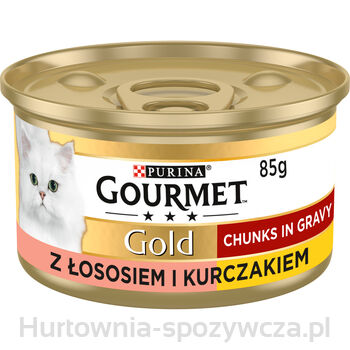 Gourmet Gold - Łosoś I Kurczak W Sosie 85G