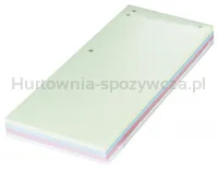 Donau Przekładki Karton 1/3 A4, 235X105Mm, 100Szt., Mix Kolorów  - 3
