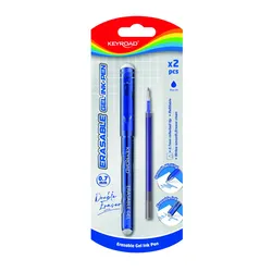 Długopis Wymazywalny Keyroad 0,7Mm, Plus Wkład/Zapas, Blister, Niebieski