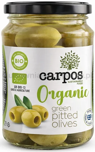 Oliwki zielone bez pestek w zalewie BIO 355 g/ 180 g