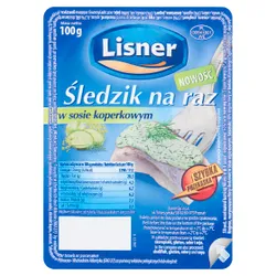 Lisner Śledzik Na Raz W Sosie Koperkowym 100 G