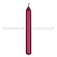 Świeca stołowa prosta DONAU HOME, lakierowana, 20x170 mm, 10 szt., czerwona - 2