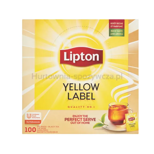 Herbata Lipton Yellow Label 100 kopert x1,8g