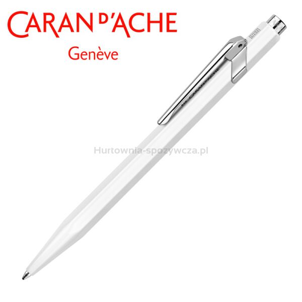 Długopis CARAN D'ACHE 849 Classic Line, M, biały - 4