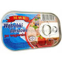 Mk Wątróbki Dorszowe Po Węgiersku 115G(data przydatności 31.01.2028)