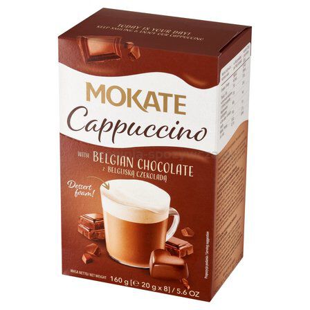 Mokate Cappuccino z belgijską czekoladą 160 g (20 g x 8)
