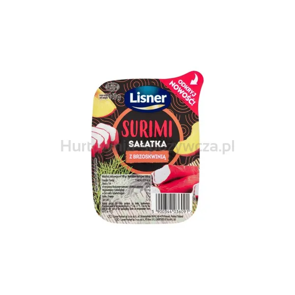Surimi Sałatka Z Brzoskwinią 140G Lisner