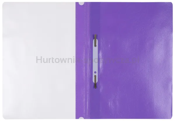 Skoroszyt OFFICE PRODUCTS, PP, A4, miękki, 100/170mikr., fioletowy