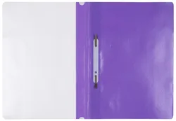 Skoroszyt OFFICE PRODUCTS, PP, A4, miękki, 100/170mikr., fioletowy