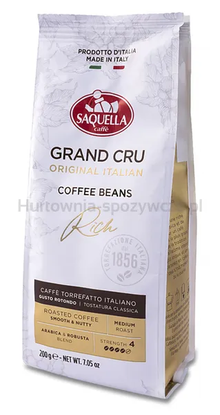 Kawa SAQUELLA Grand Cru Rich, ziarnista, 200g